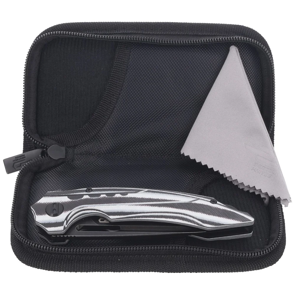 Nóż składany Bestech Ornetta Carbon Fiber / White G10, Black Stonewash N690 by Kombou (BL02D) 3 Nóż składany Bestech Ornetta Carbon Fiber / White G10, Black Stonewash N690 by Kombou (BL02D)