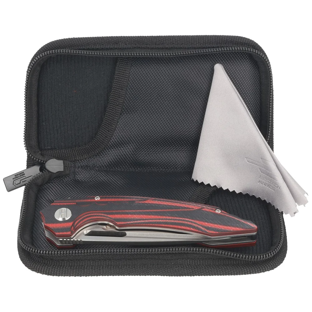 Nóż składany Bestech Ornetta Carbon Fiber / Red G10, Stonewash / Satin N690 by Kombou (BL02B) 8 Nóż składany Bestech Ornetta Carbon Fiber / Red G10, Stonewash / Satin N690 by Kombou (BL02B)