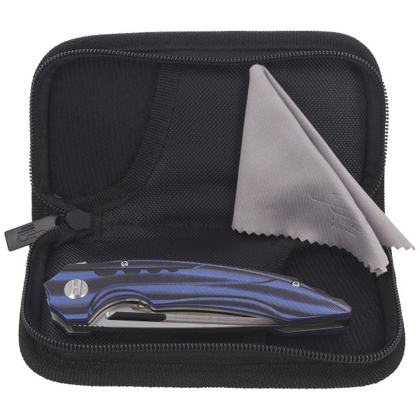 Nóż składany Bestech Ornetta Carbon Fiber / Blue G10, Stonewash / Satin N690 by Kombou (BL02A)-3