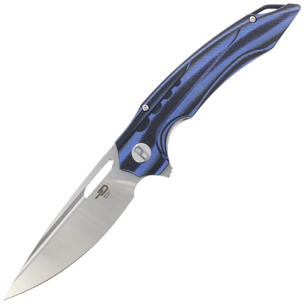 Nóż składany Bestech Ornetta Carbon Fiber / Blue G10, Stonewash / Satin N690 by Kombou (BL02A) 1 Nóż składany Bestech Ornetta Carbon Fiber / Blue G10, Stonewash / Satin N690 by Kombou (BL02A)