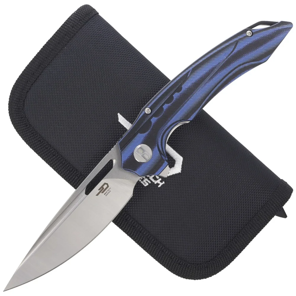 Nóż składany Bestech Ornetta Carbon Fiber / Blue G10, Stonewash / Satin N690 by Kombou (BL02A) 2 Nóż składany Bestech Ornetta Carbon Fiber / Blue G10, Stonewash / Satin N690 by Kombou (BL02A)