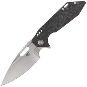 Nóż składany Bestech Shodan Grey Titanium / Carbon Fiber, Stonewash / Satin CPM S35VN by Todd Knife and Tool (BT1910C)-1