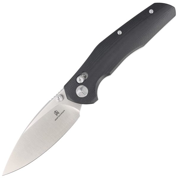 Nóż składany Bestechman Ronan Black G10, Satin 14C28N (BMK02A)-1