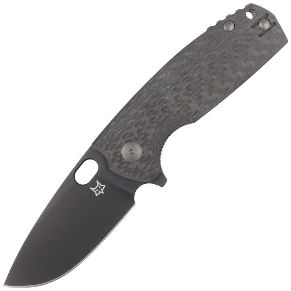 Nóż składany FOX Core Black Carbon Fiber, PVD Elmax by Jesper Voxnæs (FX-604 CF)-1