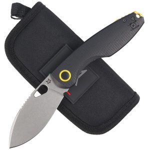 Nóż składany FOX Chilin Black G10, Stonewashed N690Co by Jesper Voxnæs (FX-530 G10B)-2