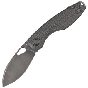 Nóż składany FOX Chilin Black Carbon Fiber, Black Stonewashed PVD M398 by Jesper Voxnæs (FX-530 CFDSW)-1