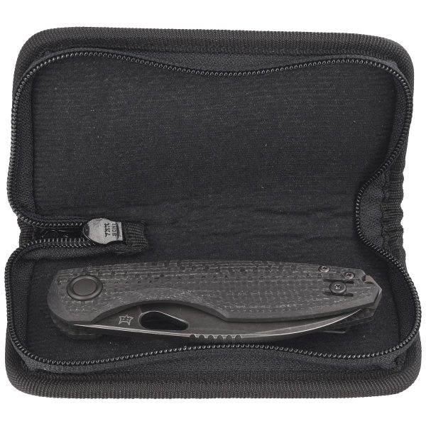 Nóż składany FOX Chilin Black Carbon Fiber, Black Stonewashed PVD M398 by Jesper Voxnæs (FX-530 CFDSW)-3