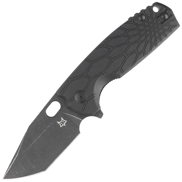 Nóż składany FOX Core Tanto Black FRN, Black Top Shield N690Co by Jesper Voxnæs (FX-612 BB)-1