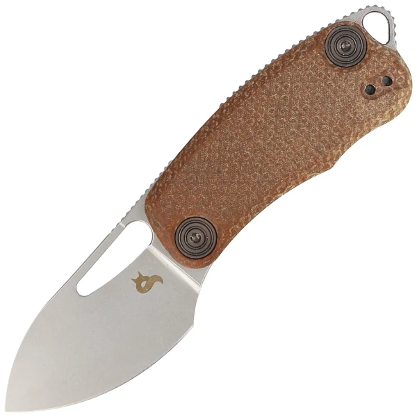 Nóż składany BlackFox Nix Brown Micarta, Acid Stone Washed D2 by Grigorii Matveev (BF-763)-1