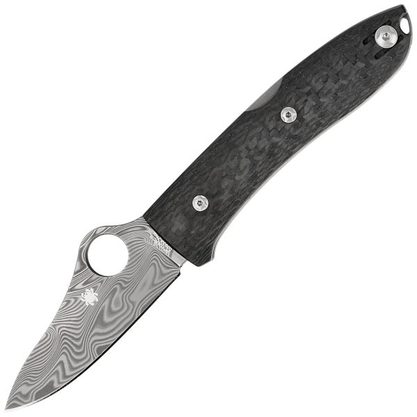 Nóż składany Spyderco SpyOpera Sprint Run Carbon Fiber, Damasteel Thor by Massimo Salice Sanna (C255CFPD)-1