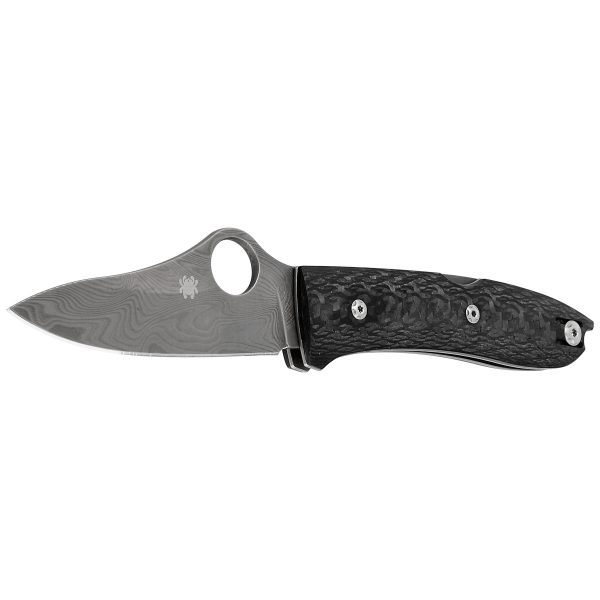 Nóż składany Spyderco SpyOpera Sprint Run Carbon Fiber, Damasteel Thor by Massimo Salice Sanna (C255CFPD)-2
