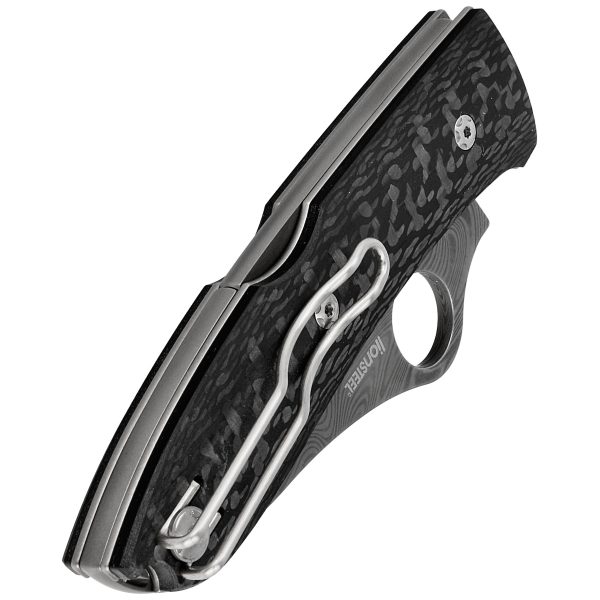 Nóż składany Spyderco SpyOpera Sprint Run Carbon Fiber, Damasteel Thor by Massimo Salice Sanna (C255CFPD)-6