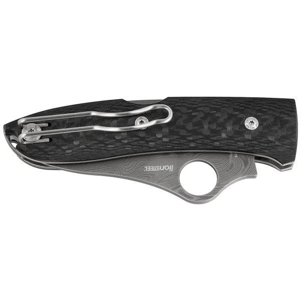 Nóż składany Spyderco SpyOpera Sprint Run Carbon Fiber, Damasteel Thor by Massimo Salice Sanna (C255CFPD)-7