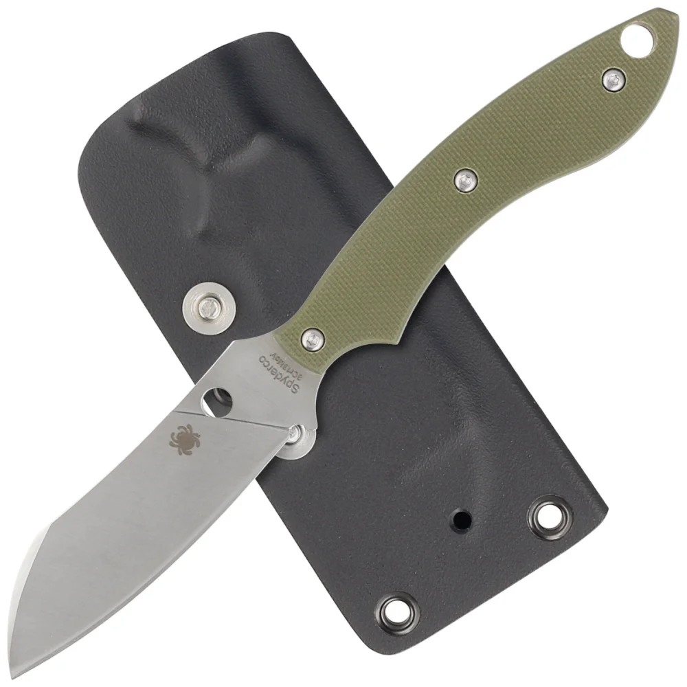 Nóż Spyderco Stok Drop Point Olive Drab G10, Satin 8Cr13MoV by Sjoerd Stok (FB50GOD) 4 Nóż Spyderco Stok Drop Point Olive Drab G10, Satin 8Cr13MoV by Sjoerd Stok (FB50GOD)