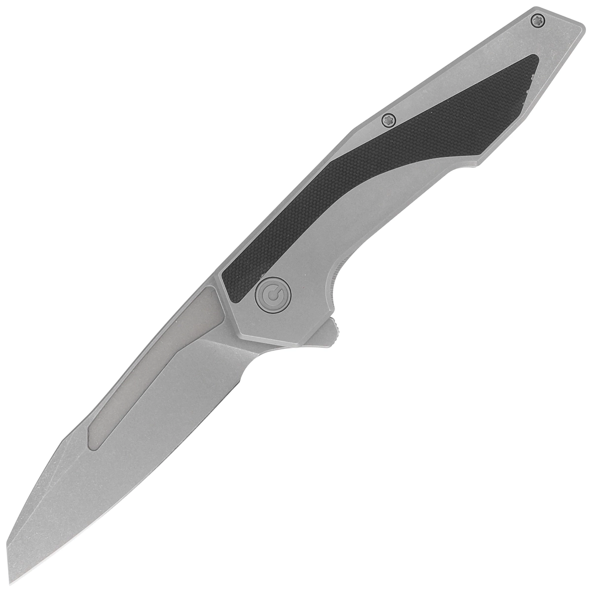 Hypersonic Gray Steel / Black G10, Gray Stonewashed produkcyjna wersja noża Hypersonic projektu Gustavo T. Cecchini z GTC. Ostrze ze stali nierdzewnej 14C28N, ergonomiczna rękojeść ze stali i G10. Nóż, który na stałe powinien zagościć w kieszen - LifeGun.pl Nóż składany Civivi Hypersonic Gray Steel / Black G10, Gray Stonewashed 14C28N by Gustavo T. Cecchini (C22011-2)-1