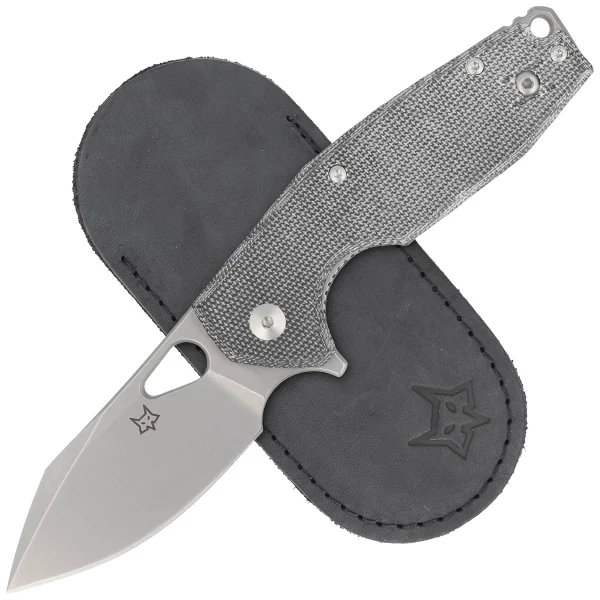 Nóż składany FOX Yaru Black Micarta, Acid Stonewashed M398 by Jesper Voxnæs (FX-527LI MB)-2