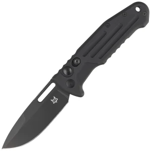 Nóż automatyczny Fox New Smarty SP Black Aluminium, Black PVD N690Co by Stefano De Lorenzi (FX-503SP B)-1