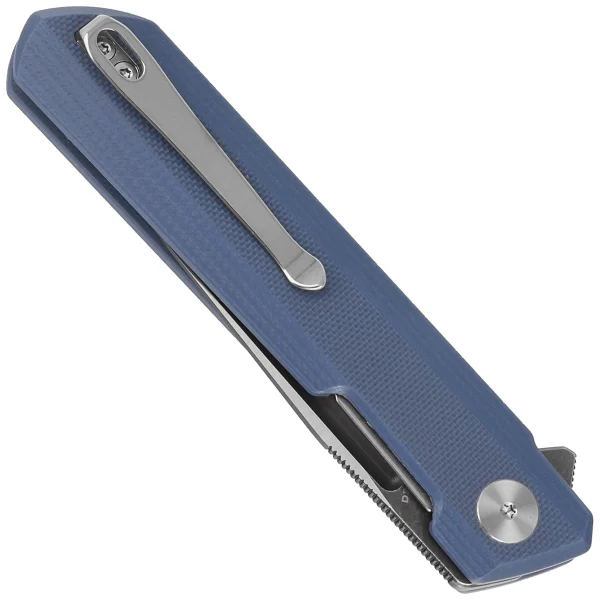 Nóż składany Bestechman Dundee Gray G10, Grey Titanized / Satin D2 by Ostap Hel (BMK01F)-4