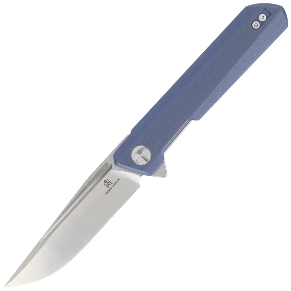 Nóż składany Bestechman Dundee Grey G10, Stonewash / Satin D2 by Ostap Hel (BMK01C)-1