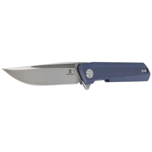 Nóż składany Bestechman Dundee Grey G10, Stonewash / Satin D2 by Ostap Hel (BMK01C)-2