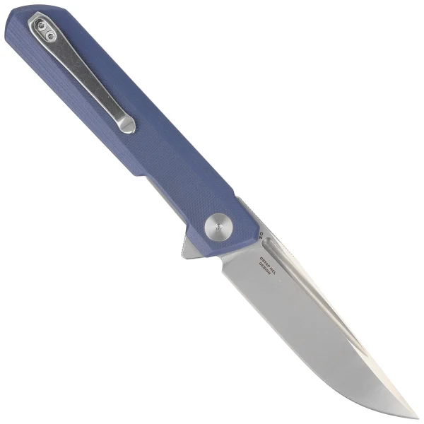 Nóż składany Bestechman Dundee Grey G10, Stonewash / Satin D2 by Ostap Hel (BMK01C)-3
