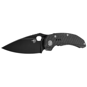 Nóż składany Bestech Exploit Black Titanium/CF, Black Stonewashed CPM S35VN by Todd Knife and Tool (BT2005G)-2