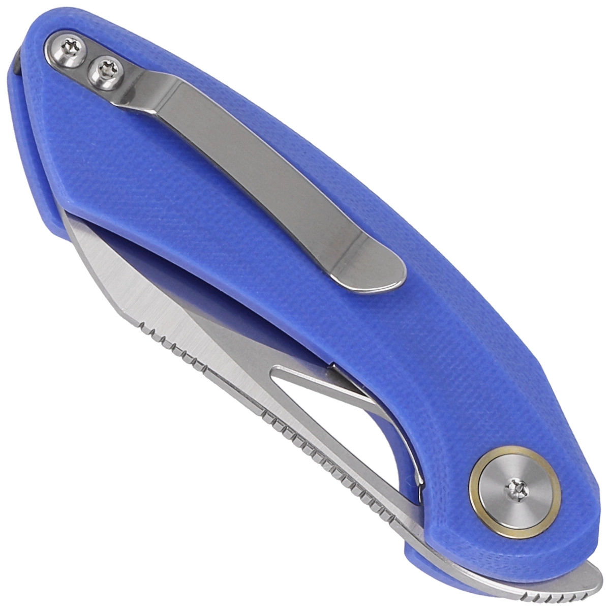 Nóż składany Bestech Bihai Blue G10, Stonewashed/Satin 14C28N by Ostap Hel (BG53D-1)-4