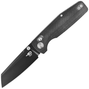 Nóż składany Bestech Slasher Black Micarta, Black Stonewashed D2 (BG43A-2)-1
