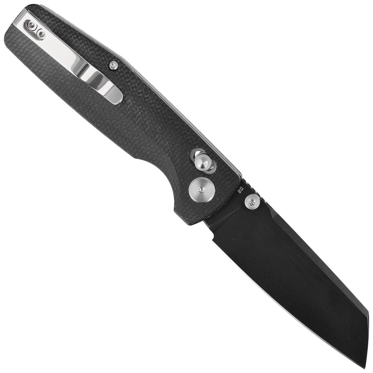 Nóż składany Bestech Slasher Black Micarta, Black Stonewashed D2 (BG43A-2)-2