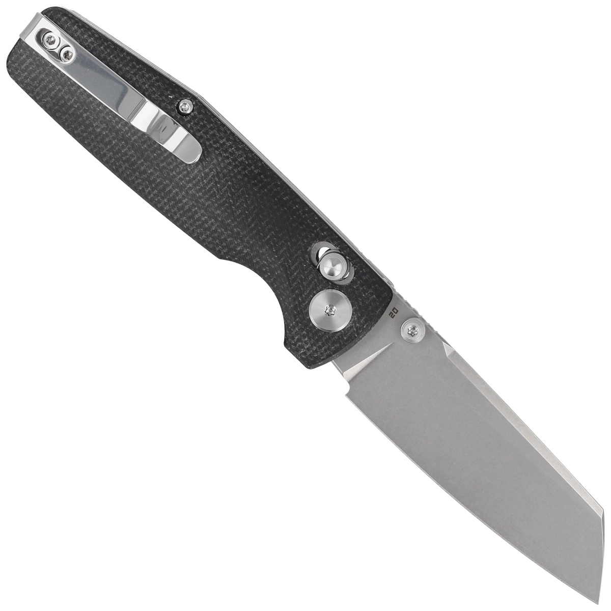 Nóż składany Bestech Slasher Black Micarta, Stonewashed D2 (BG43A-1)-3