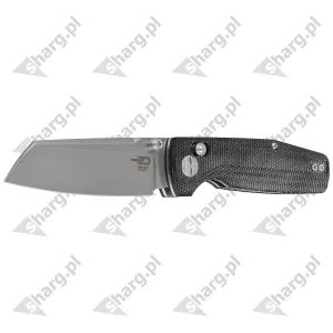 Nóż składany Bestech Slasher Black Micarta, Stonewashed D2 (BG43A-1)-2