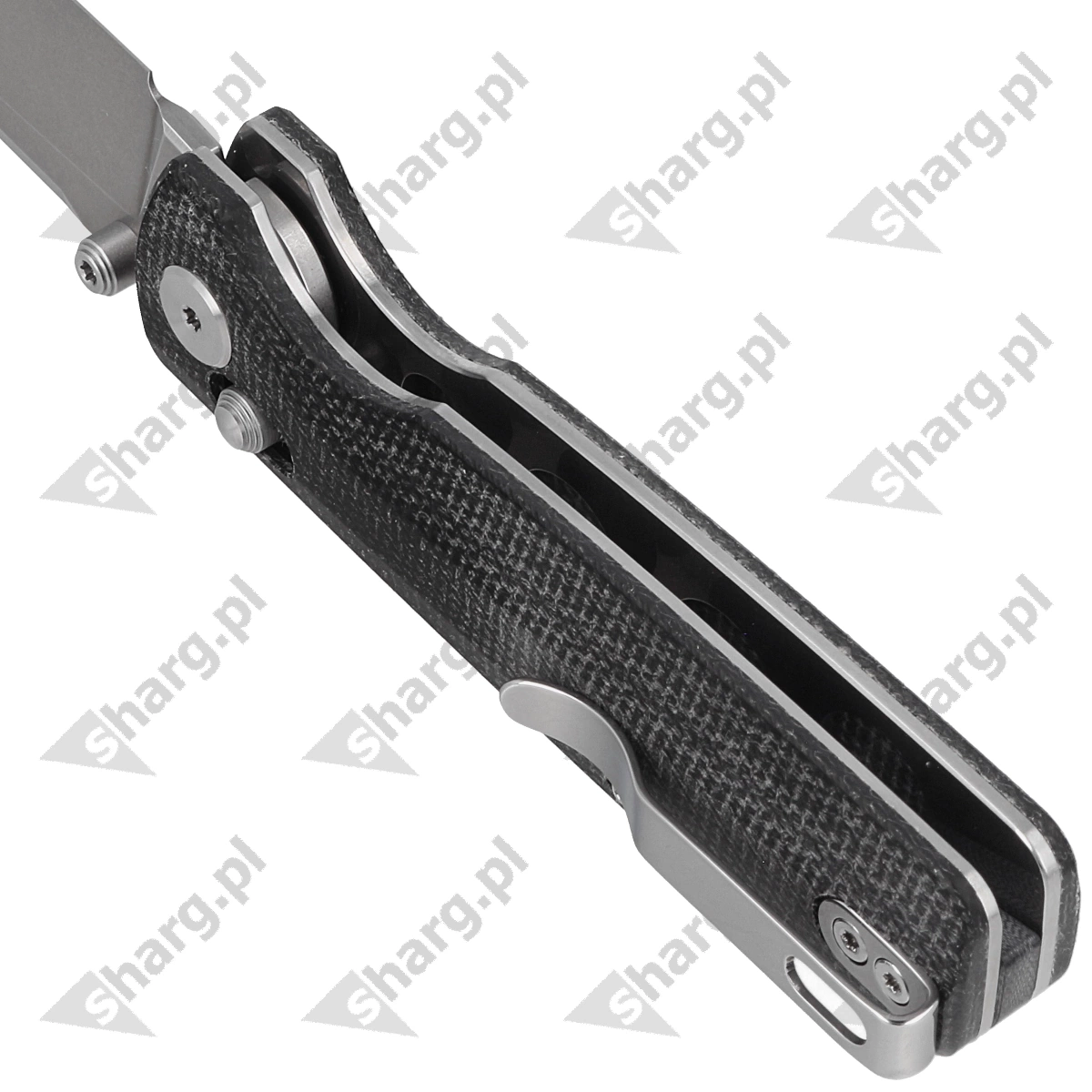 Nóż składany Bestech Slasher Black Micarta, Stonewashed D2 (BG43A-1)-5