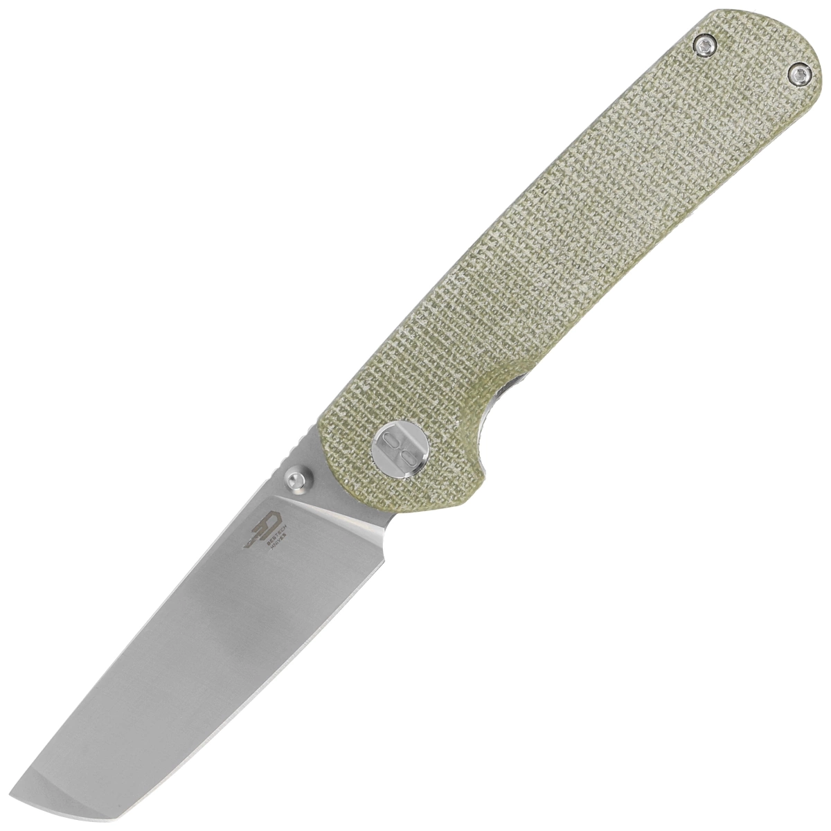 Nóż składany Bestech Sledgehammer Beige Micarta, Satin / Stonewashed D2 (BG31D)-1
