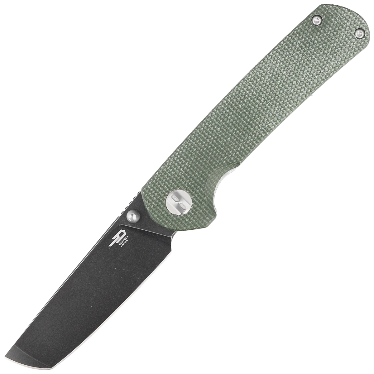 Nóż składany Bestech Sledgehammer Green Micarta, Black Stonewashed D2 (BG31B-2)-1