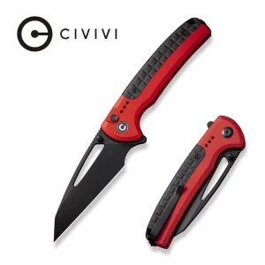 Nóż składany Civivi Sentinel Strike Red Aluminium / Black FRN, Black K110 (C22025B-1)-1