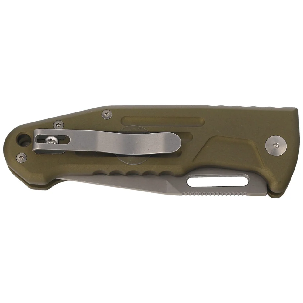 Nóż automatyczny Fox New Smarty CP OD Green Aluminium, Stonewashed N690Co by Stefano De Lorenzii (FX-503 ALOD) 6 Nóż automatyczny Fox New Smarty CP OD Green Aluminium, Stonewashed N690Co by Stefano De Lorenzii (FX-503 ALOD)