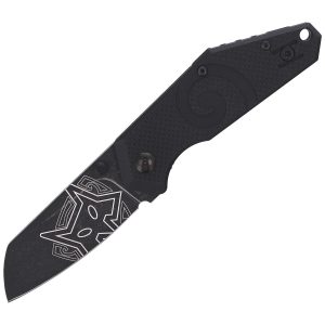 Nóż składany FOX Kea Black G10, Black Stonewashed N690Co by Jared Wihongi (FX-650)-1