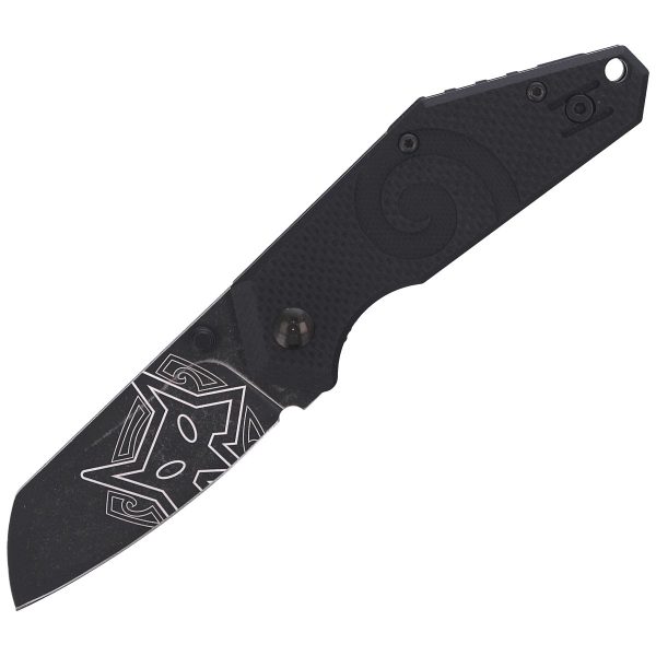 Nóż składany FOX Kea Black G10, Black Stonewashed N690Co by Jared Wihongi (FX-650)-1