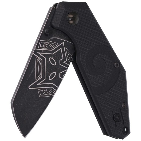 Nóż składany FOX Kea Black G10, Black Stonewashed N690Co by Jared Wihongi (FX-650)-6