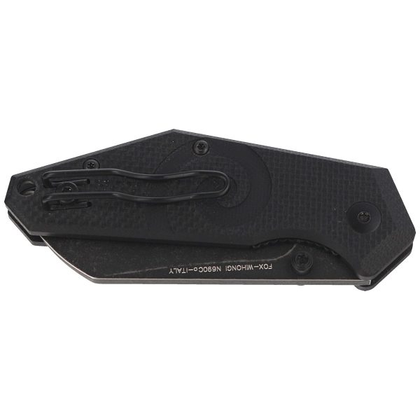 Nóż składany FOX Kea Black G10, Black Stonewashed N690Co by Jared Wihongi (FX-650)-7