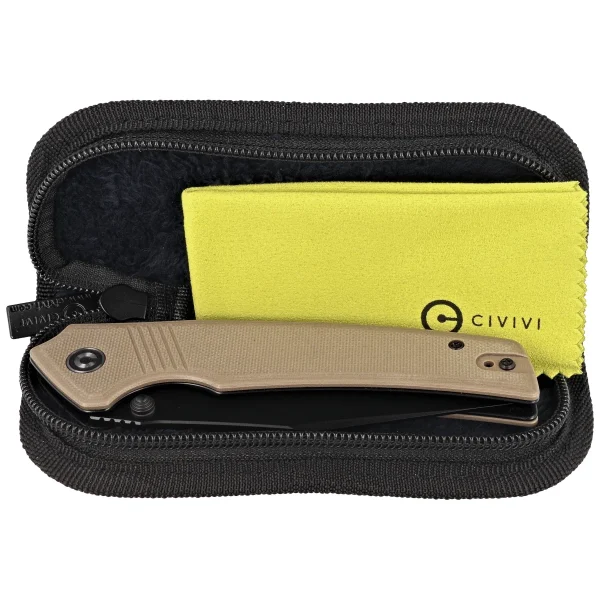 Nóż składany Civivi Tranquil Tan G10, Black 14C28N (C23027-3)-2
