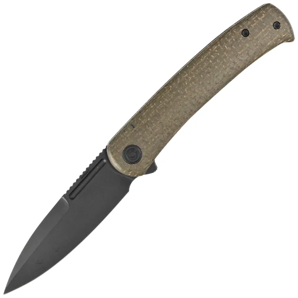 Nóż składany Civivi Caetus Green Burlap Micarta, Black Stonewashed 14C28N (C21025C-3)-1