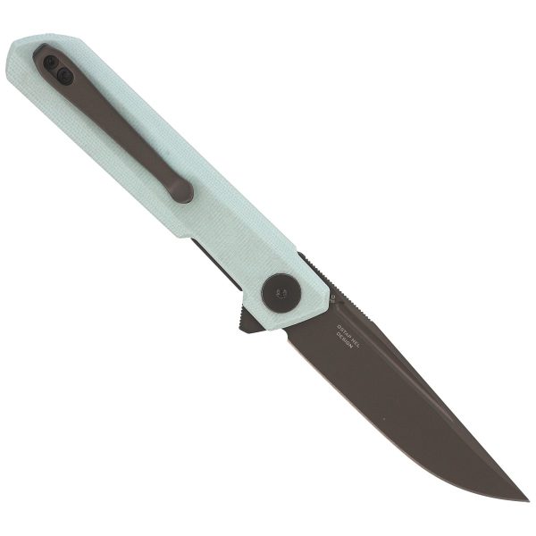 Nóż Bestechman Mini Dundee Ice Cream Blue G10, Grey DLC D2 by Ostap Hel (BMK03G)-3