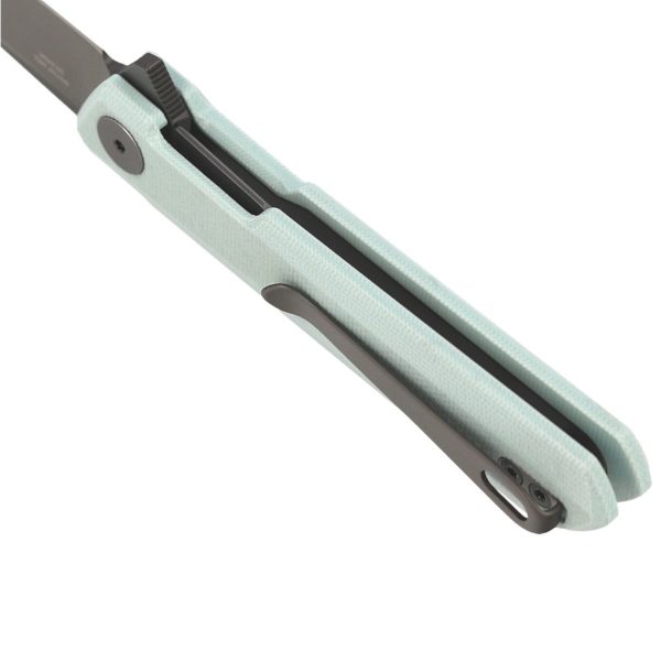 Nóż Bestechman Mini Dundee Ice Cream Blue G10, Grey DLC D2 by Ostap Hel (BMK03G)-5