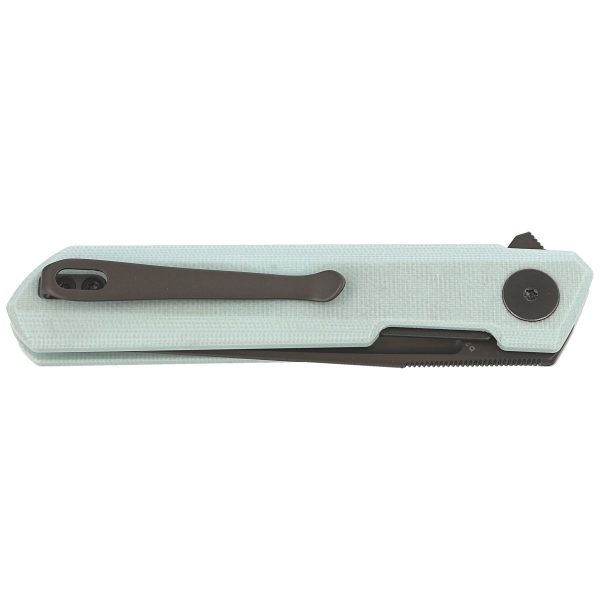Nóż Bestechman Mini Dundee Ice Cream Blue G10, Grey DLC D2 by Ostap Hel (BMK03G)-7
