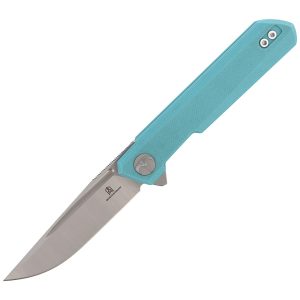 Nóż Bestechman Mini Dundee Tiffany Blue G10, Stonewashed / Satin D2 by Ostap Hel (BMK03C)-1