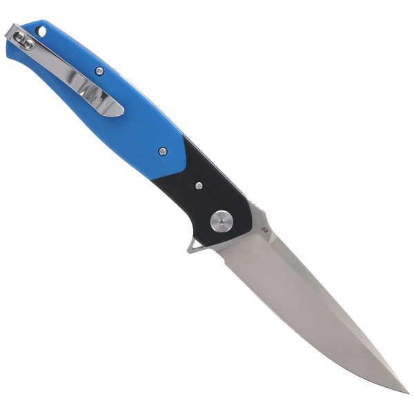 Nóż składany Bestech Swordfish Black / BlueG10, Satin D2 (BG03D)-3