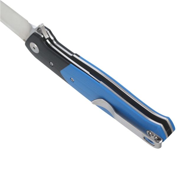 Nóż składany Bestech Swordfish Black / BlueG10, Satin D2 (BG03D)-5