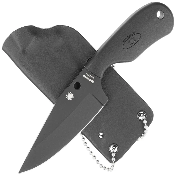 Nóż Spyderco Subway Bowie Black FRN, Black Plain LC200N by Fred Perrin (FB48PBBK)-2