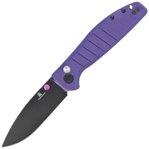 Nóż składany Bestechman Goodboy Purple G10, Black DLC D2 by Keanu Alfaro (BMK04F)-1